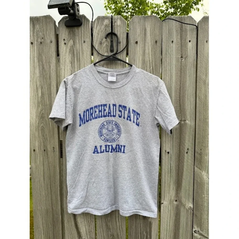 Gildan Morehead State University Alumni‎ T-Shirt Gray Blue Mens Small MSU KY